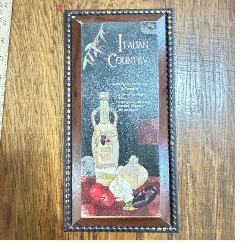 VTG 3*Italian Wine Kitchen Wall Art Toscana‎ Pinot Grigio Chateau Vin Decor lot